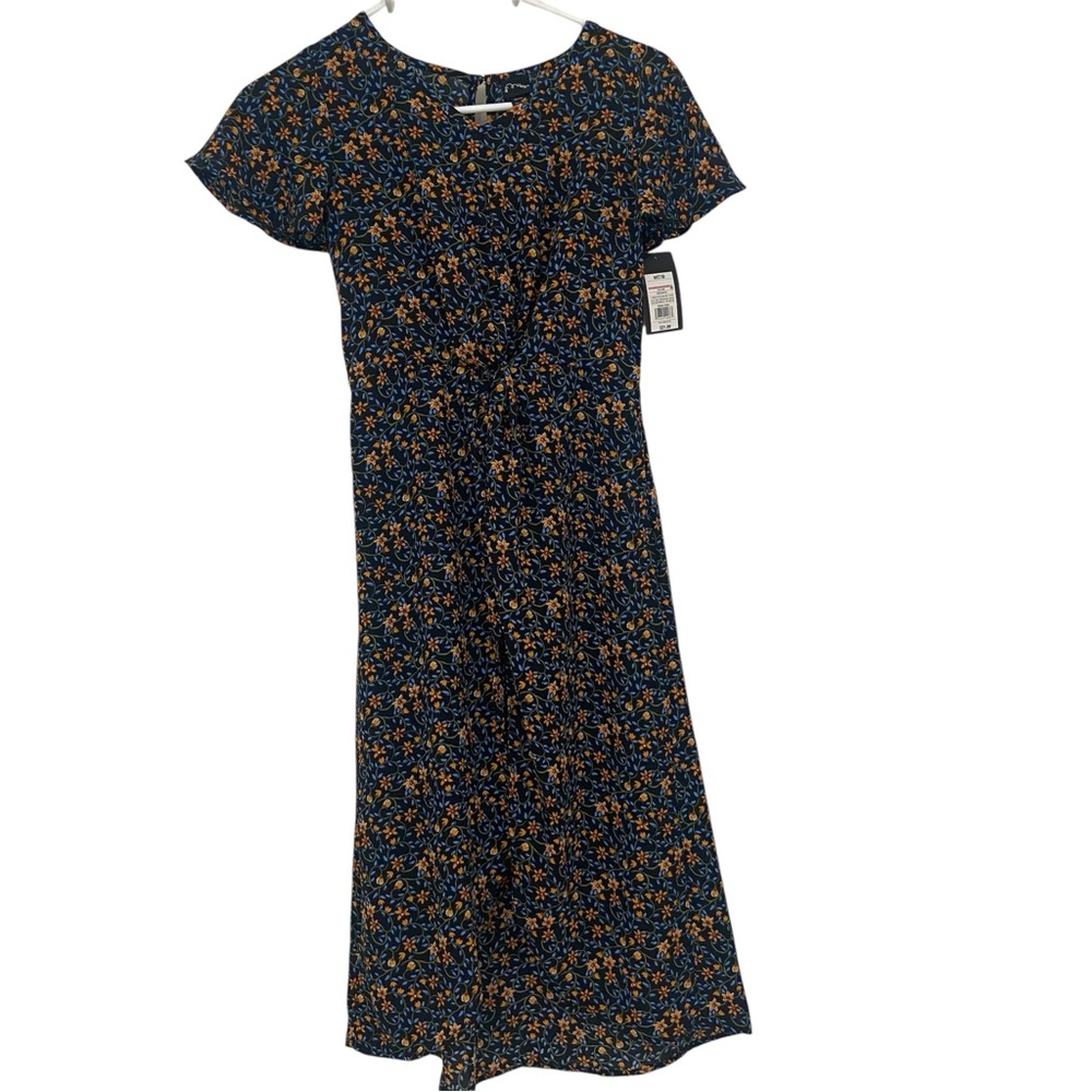 Art Class Girl’s Floral Print  Flutter Sleeve Skort Dress